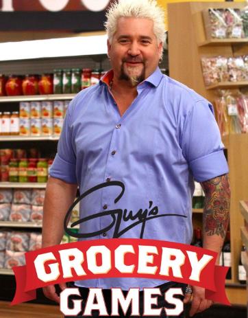 Ryder Fieri with his fathers Guys grocery games