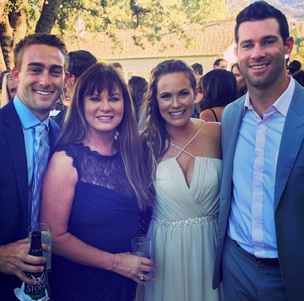 Shane Keough with his mother Jeana Keough brother Colton Keough and sister Kara Keough