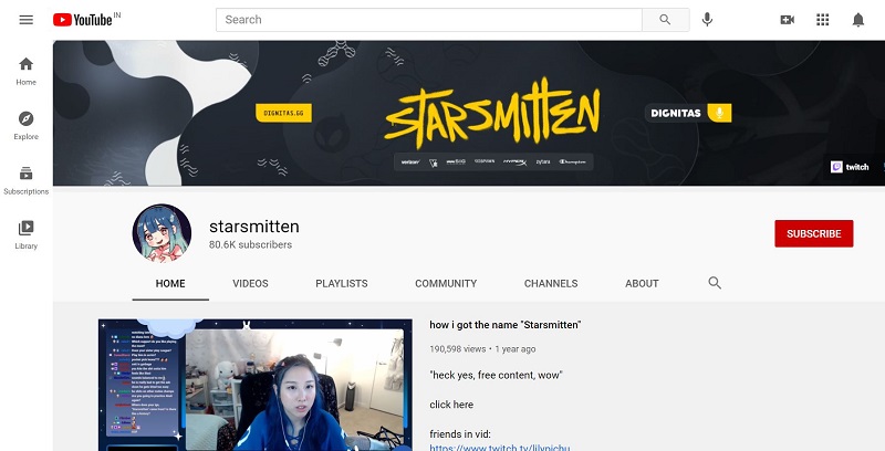Starsmitten YouTube channel