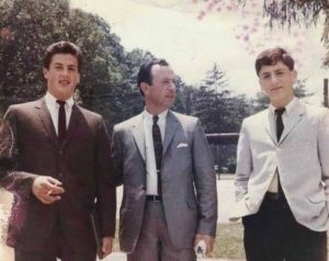 Sylvester Stallone with his father brother