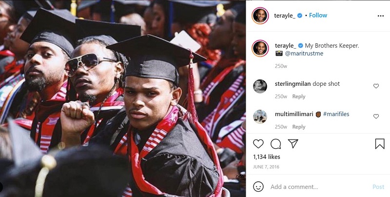 Terayle Hill Instagram debut post