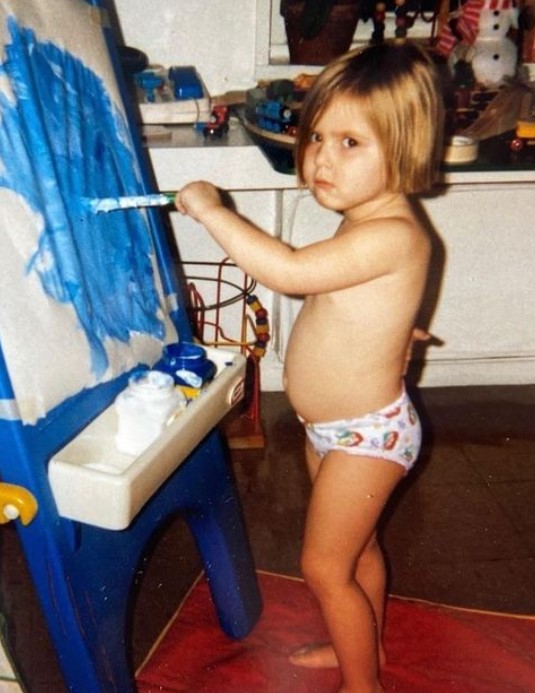 Tessa Gourins childhood picture