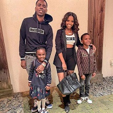 Young Dolph with his girlfriend kids