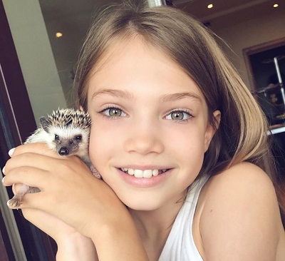 Zhenya Kotova has a hedgehog